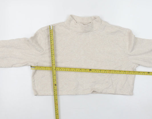 Womens UK Size 12 Monki Beige Pullover Sweatshirt
