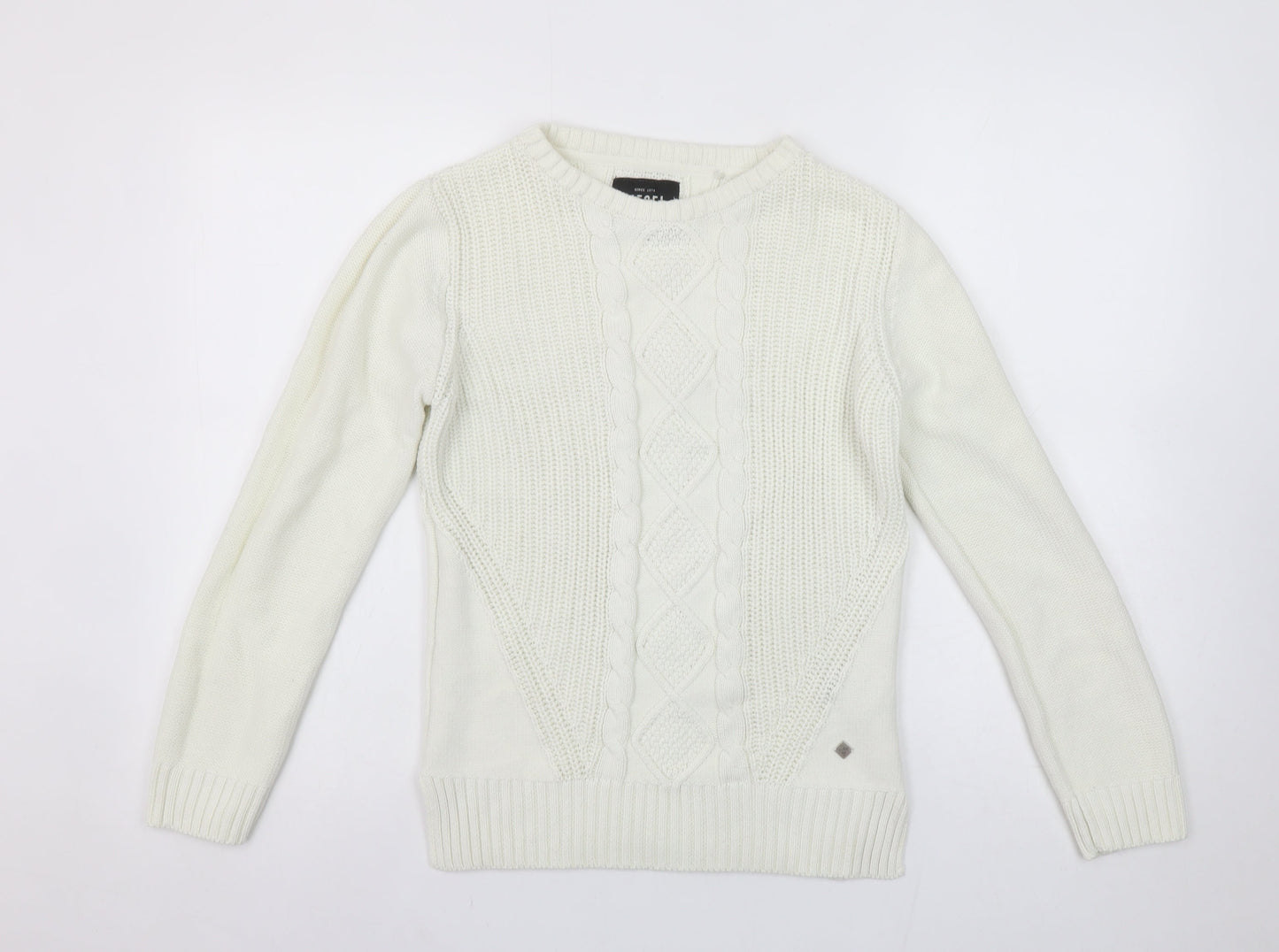 Womens UK Size S Diesel Ivory Pullover Jumper