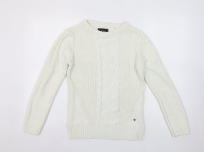 Womens UK Size S Diesel Ivory Pullover Jumper
