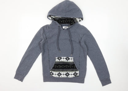 Womens UK Size S Only Grey Pullover Hoodie