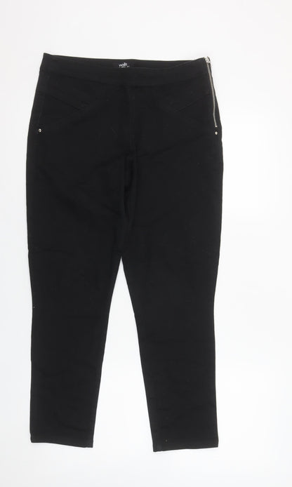 Womens UK Size 10 Wallis Slim Fit Jegging Black Trousers