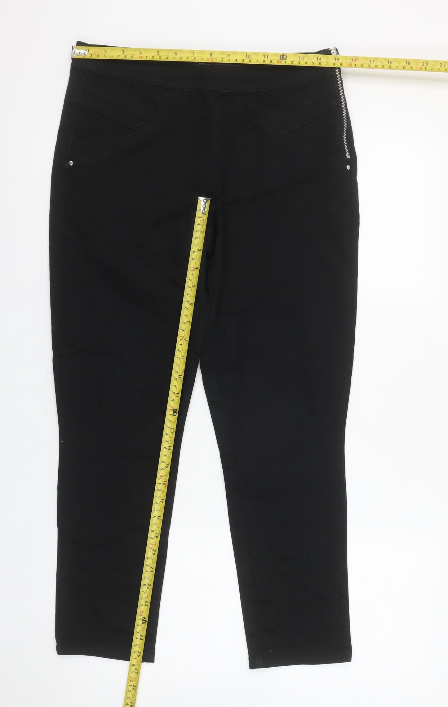 Womens UK Size 10 Wallis Slim Fit Jegging Black Trousers
