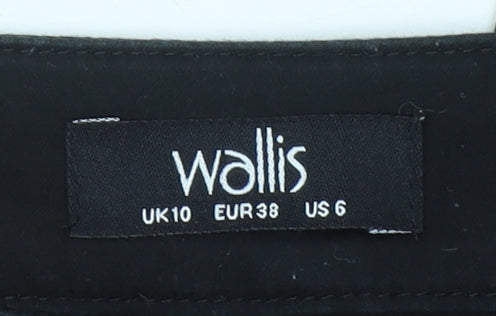 Womens UK Size 10 Wallis Slim Fit Jegging Black Trousers