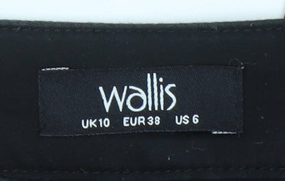 Womens UK Size 10 Wallis Slim Fit Jegging Black Trousers