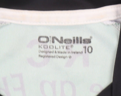 Womens UK Size 10 O'Neills Green Jersey T-Shirt
