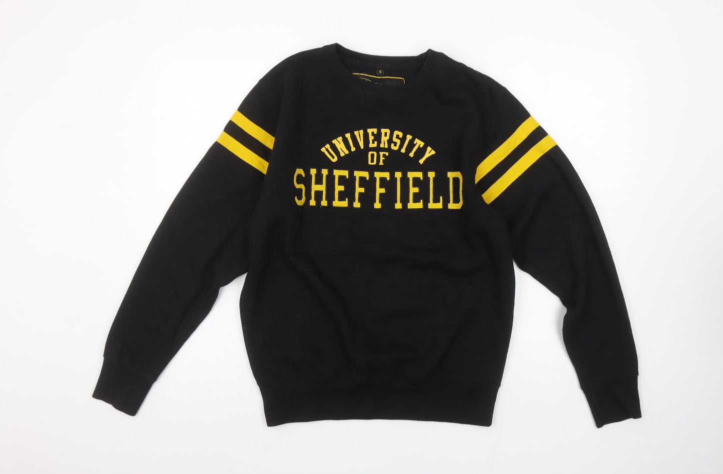Womens UK Size S The University of Sheffield Black Pullover Sweatshirt