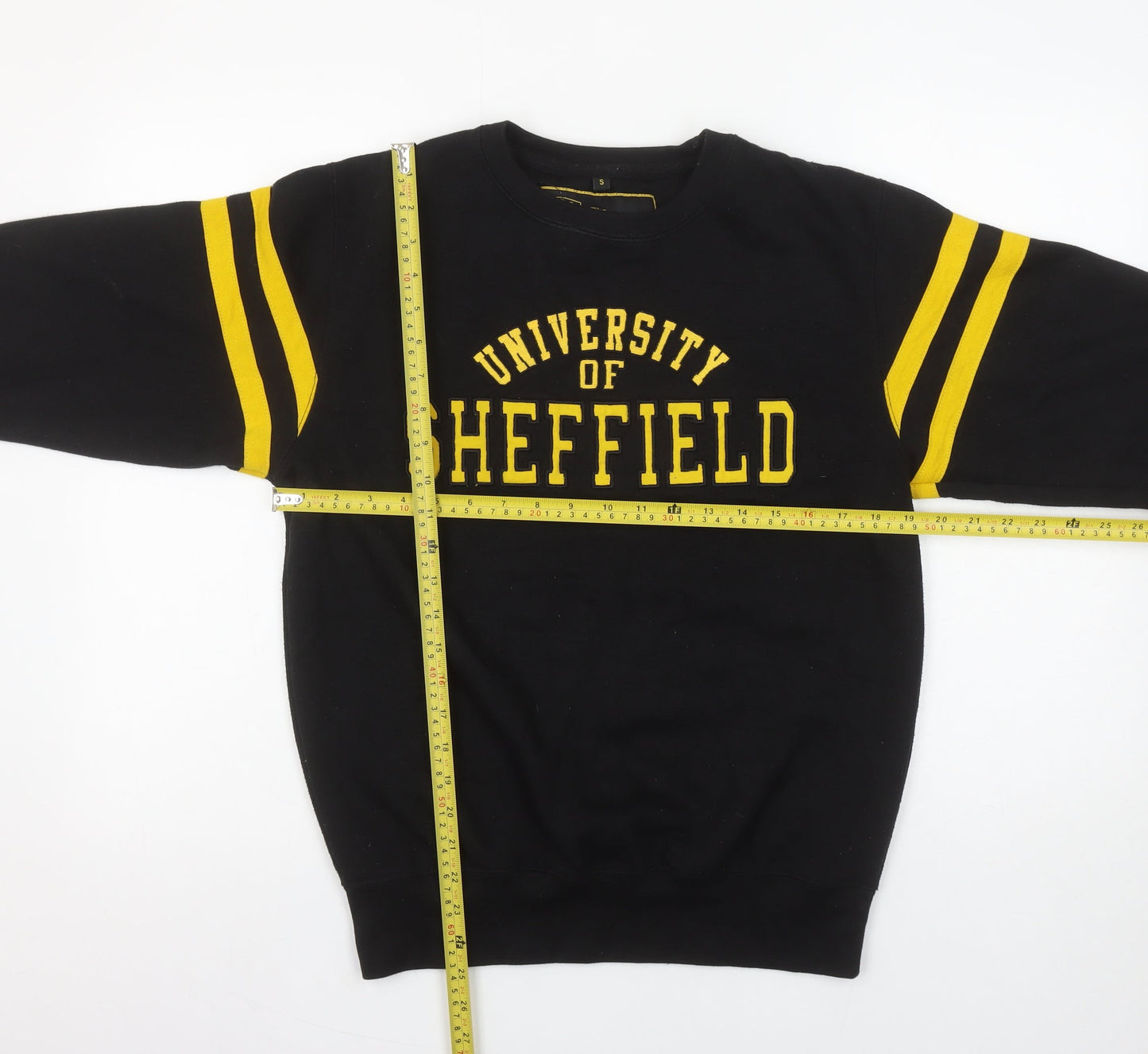 Womens UK Size S The University of Sheffield Black Pullover Sweatshirt