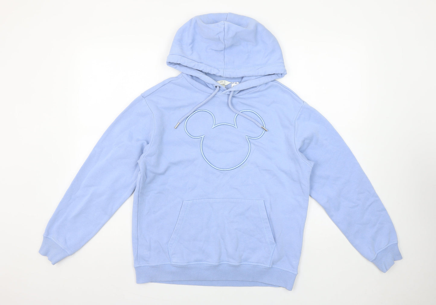 Womens UK Size XS H&M Blue Pullover Hoodie