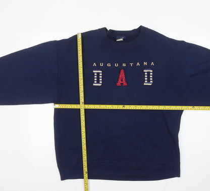 Mens UK Size L Famous Sportswear Blue Pullover Sweatshirt