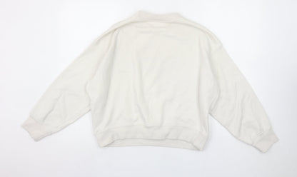 Womens UK Size S H&M Ivory Pullover Sweatshirt