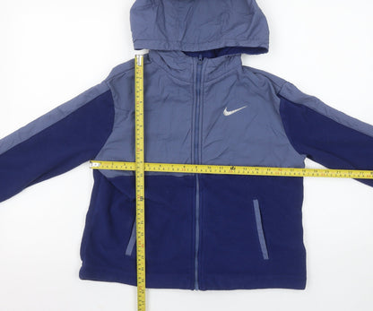 Boys UK Size L Nike Blue Hooded Jacket