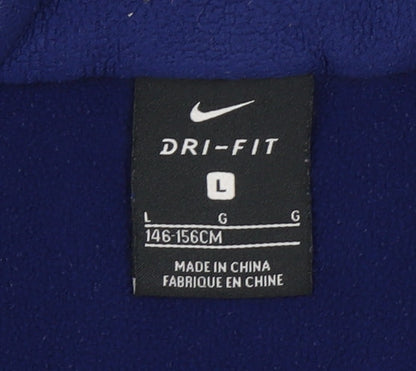 Boys UK Size L Nike Blue Hooded Jacket