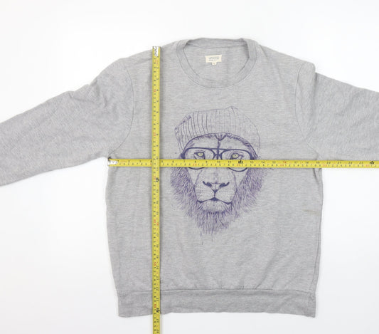 Womens UK Size M Woop Grey Pullover Sweatshirt