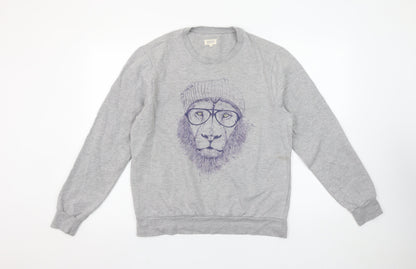 Womens UK Size M Woop Grey Pullover Sweatshirt