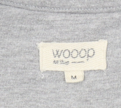 Womens UK Size M Woop Grey Pullover Sweatshirt
