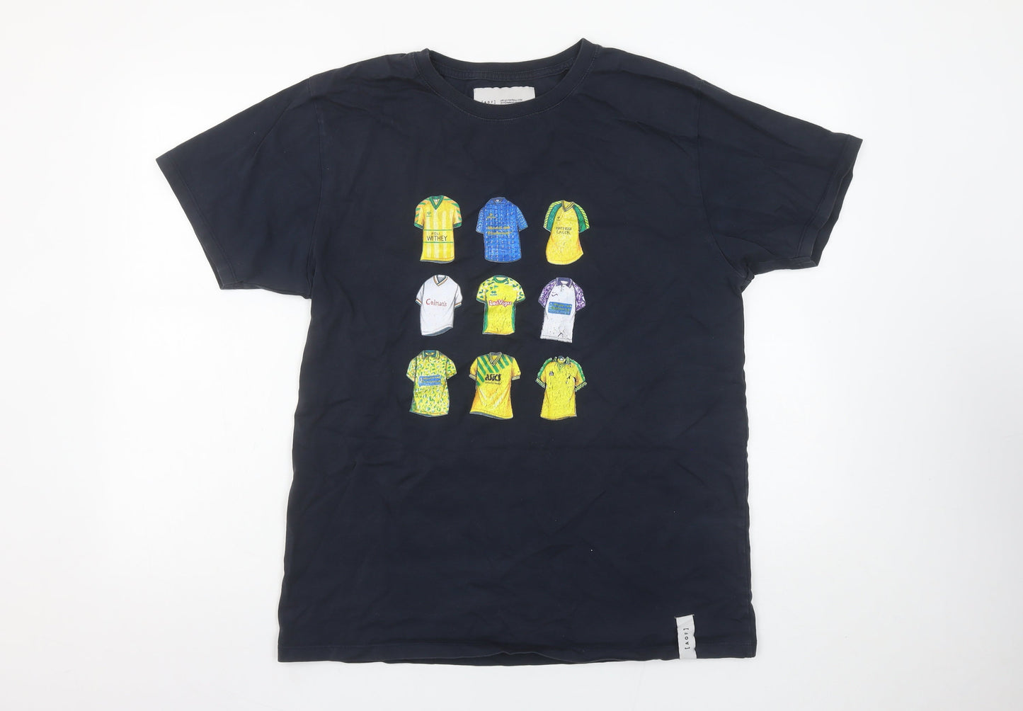 Mens UK Size L Art of Football Black  T-Shirt