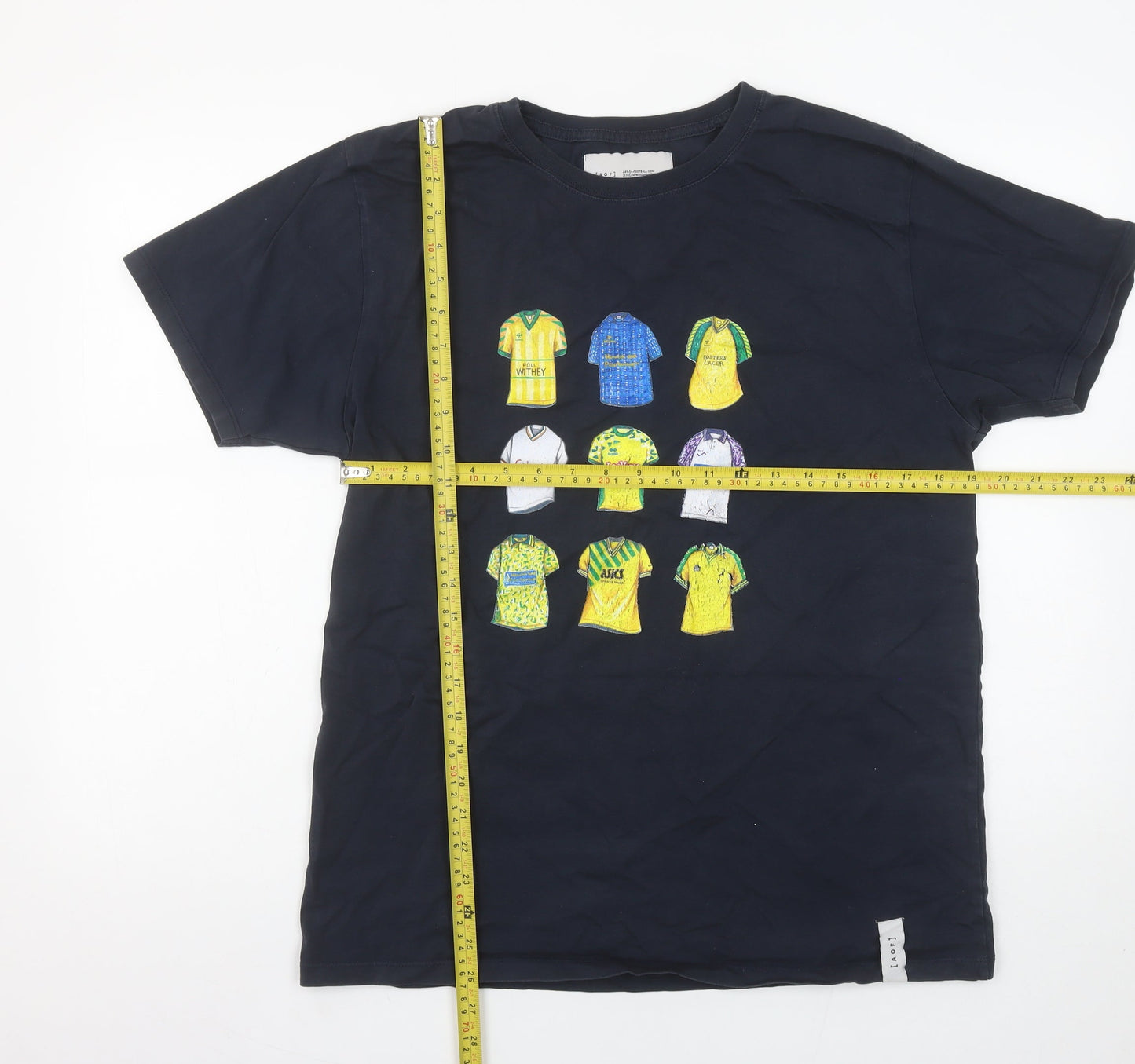 Mens UK Size L Art of Football Black  T-Shirt