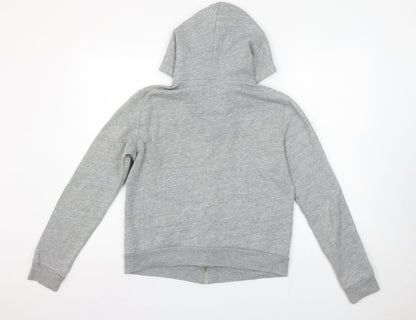 Womens UK Size M Abercrombie & Fitch Grey Full Zip Hoodie