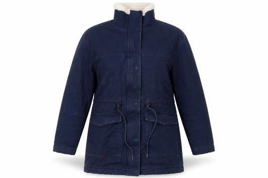 Marks & Spencer Per Una Women’s Blue Hooded Parka Coat Size 10
