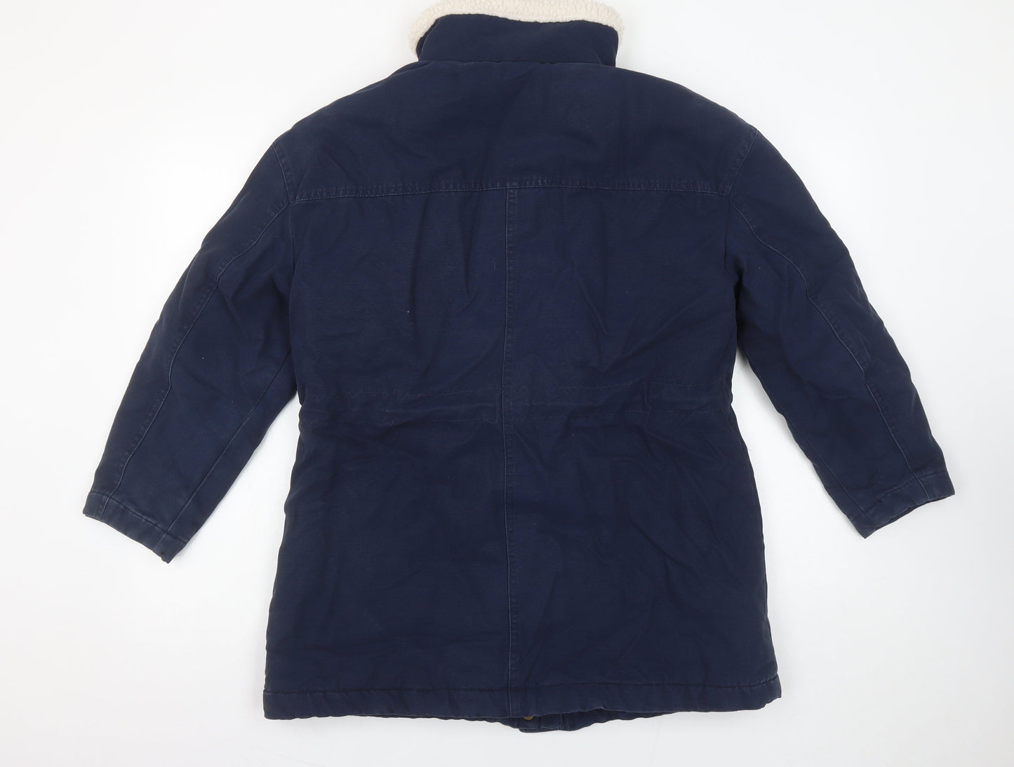 Womens UK Size 10 Marks and Spencer Blue Parka Coat
