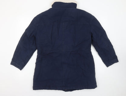 Womens UK Size 10 Marks and Spencer Blue Parka Coat