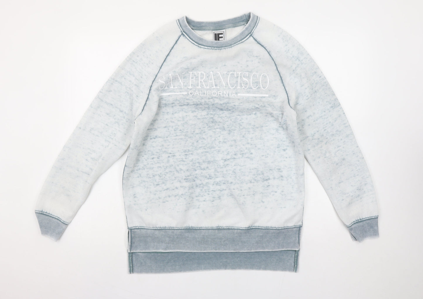 Womens UK Size S Liquid Energy Blue Pullover Sweatshirt