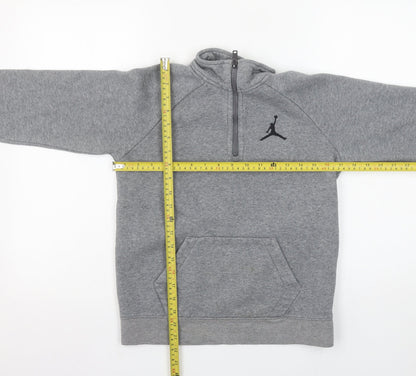 Jordan Boys Grey 12-13 Years 1/2 Zip Fleece Sweatshirt