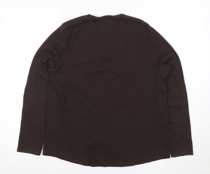 Womens UK Size 18 Marks and Spencer Brown Basic T-Shirt