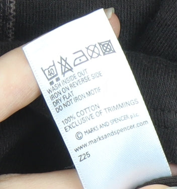 Womens UK Size 18 Marks and Spencer Brown Basic T-Shirt