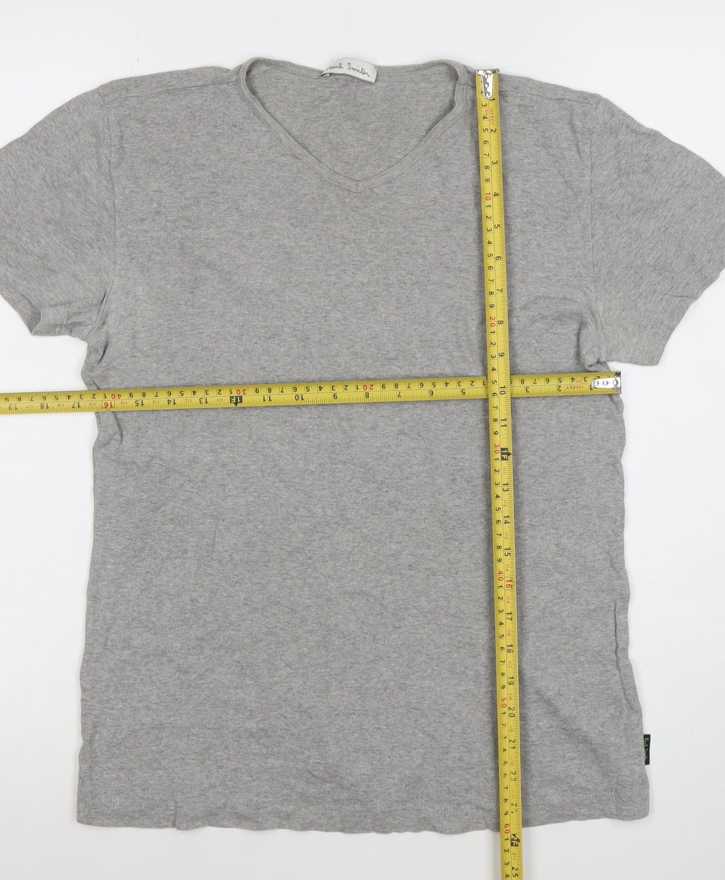 Womens UK Size L Paul Smith Grey Basic T-Shirt