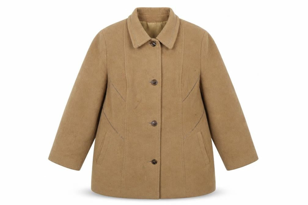 Womens UK Size 22 Lebek Beige Overcoat