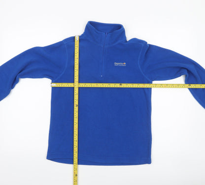 Regatta Boys Blue Fleece Pullover Sweatshirt 14 Years 1/4 Zip Outdoor