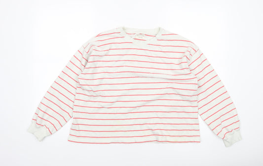 Womens UK Size S MILS & BOMBON White Basic T-Shirt