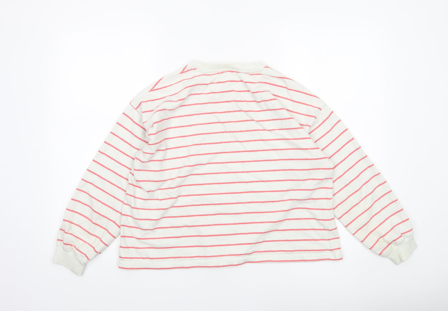 Womens UK Size S MILS & BOMBON White Basic T-Shirt