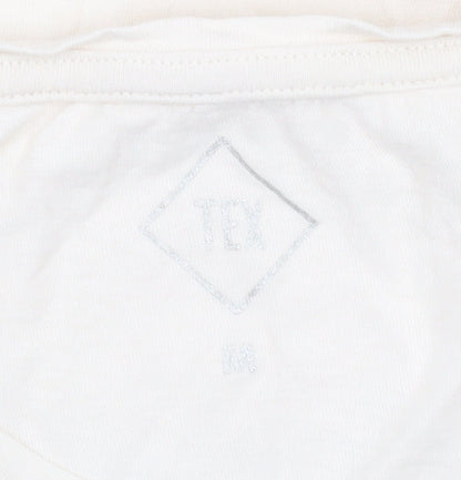 Womens UK Size M TEX Ivory Basic T-Shirt