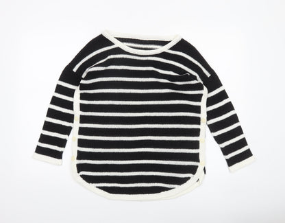 Next Women’s Black & White Striped Knit Jumper Size 10