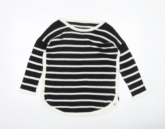 Next Women’s Black & White Striped Knit Jumper Size 10