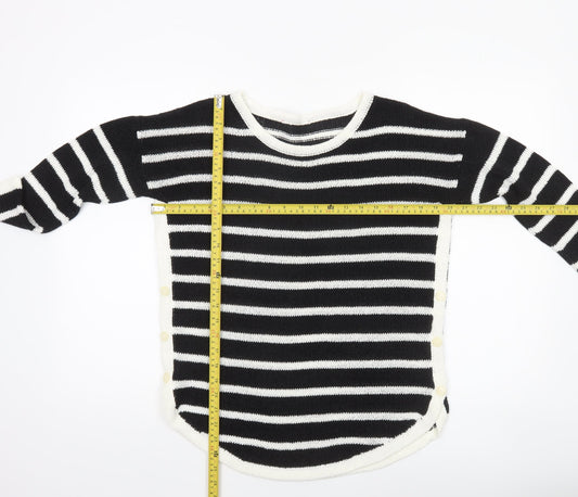 Next Women’s Black & White Striped Knit Jumper Size 10