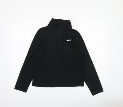 Peter Storm Boys Black Fleece 1/4 Zip Sweatshirt 11-12 Years Outdoor Wear
