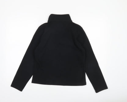 Peter Storm Boys Black Fleece 1/4 Zip Sweatshirt 11-12 Years Outdoor Wear
