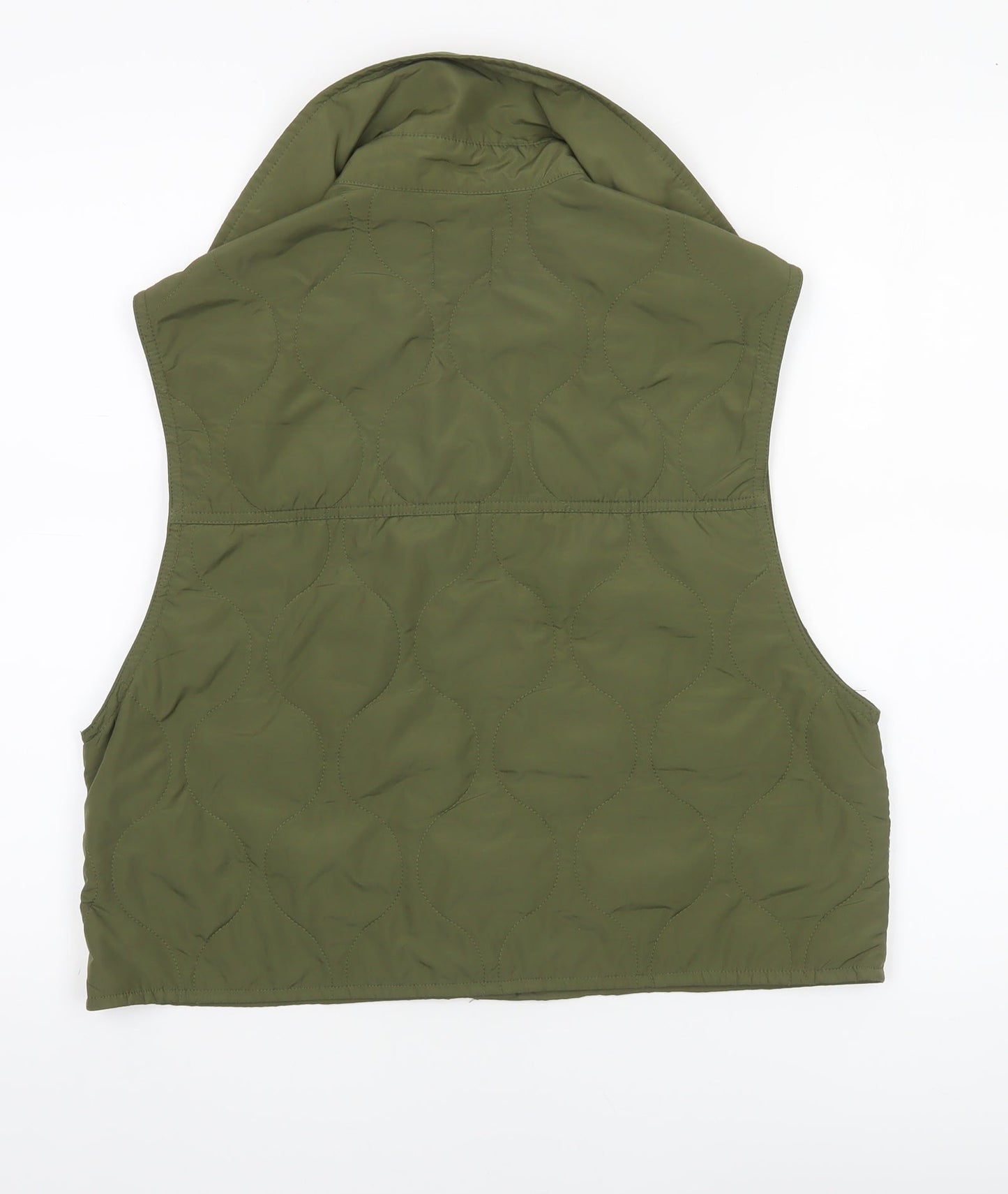 Womens UK Size XS H&M Green Quilted Coat