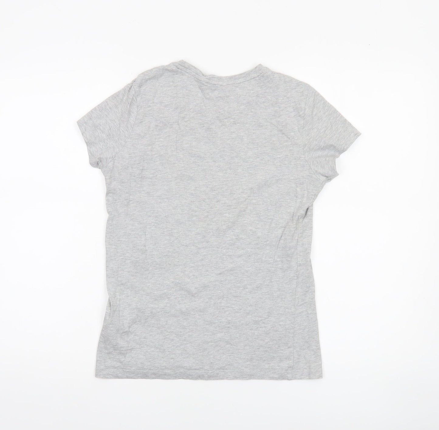 Womens UK Size XS PUMA Grey Basic T-Shirt