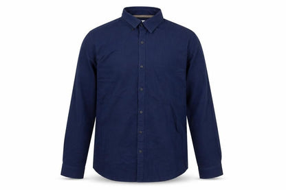 Zara Men Blue Slim Fit Long Sleeve Cotton Button-Up Shirt L