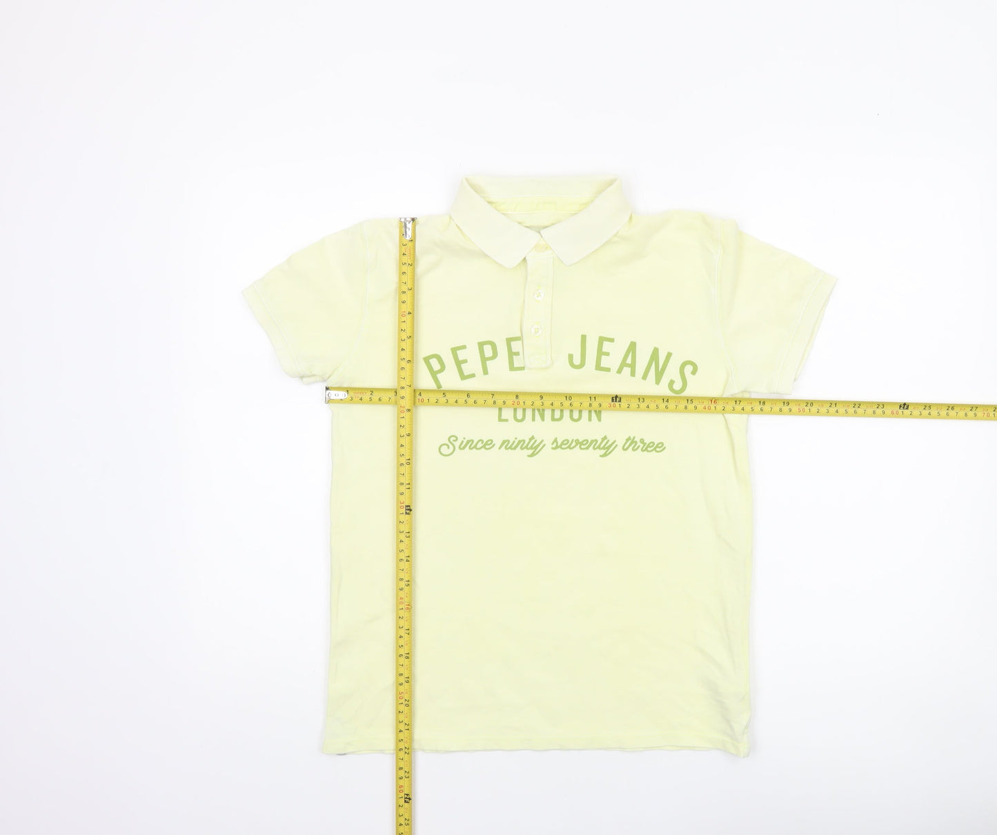 Teens UK Size S Pepe Jeans Yellow Basic Polo