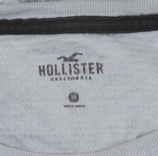 Womens UK Size M Hollister Blue Basic T-Shirt