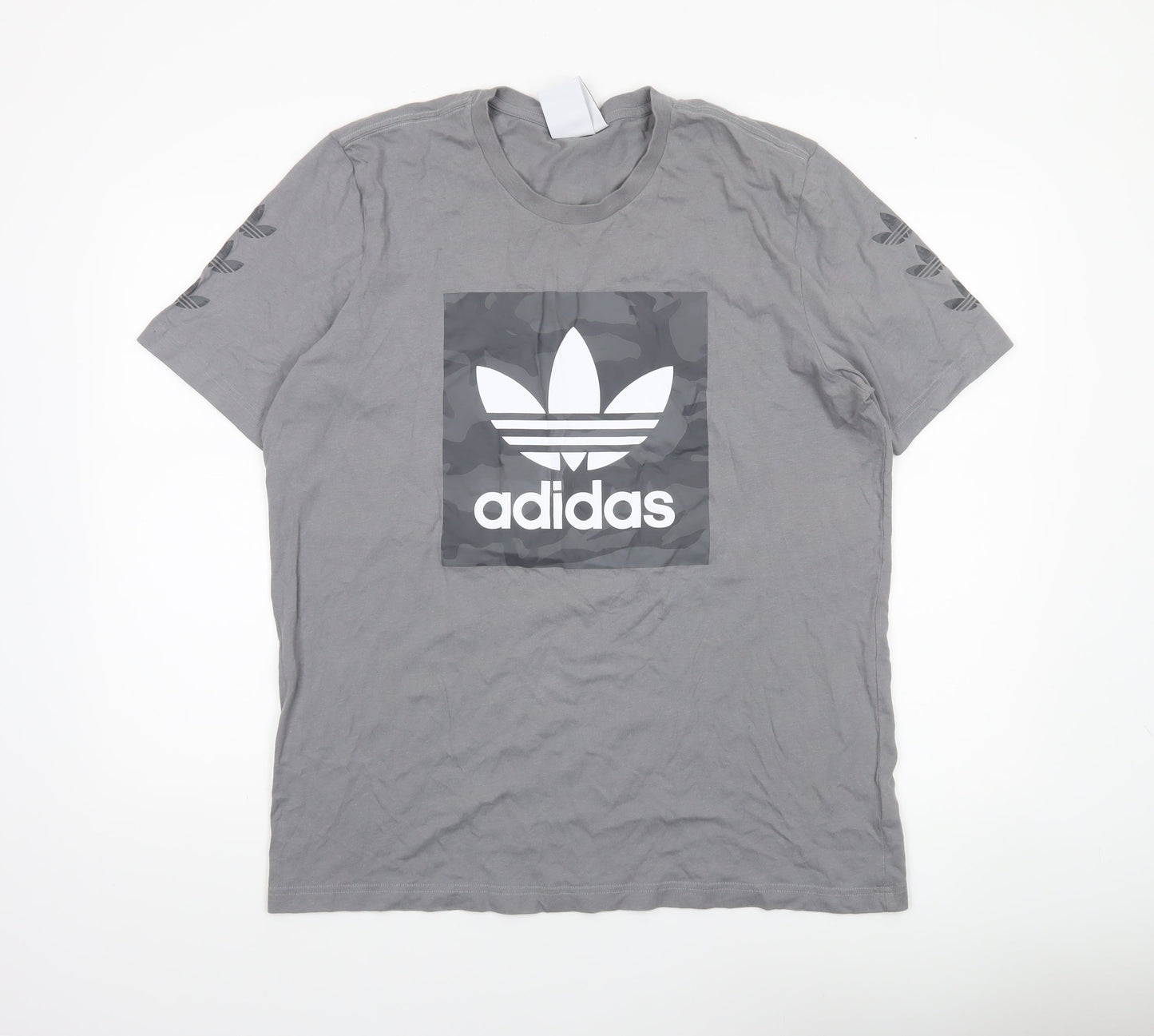 Mens UK Size L adidas Grey  T-Shirt