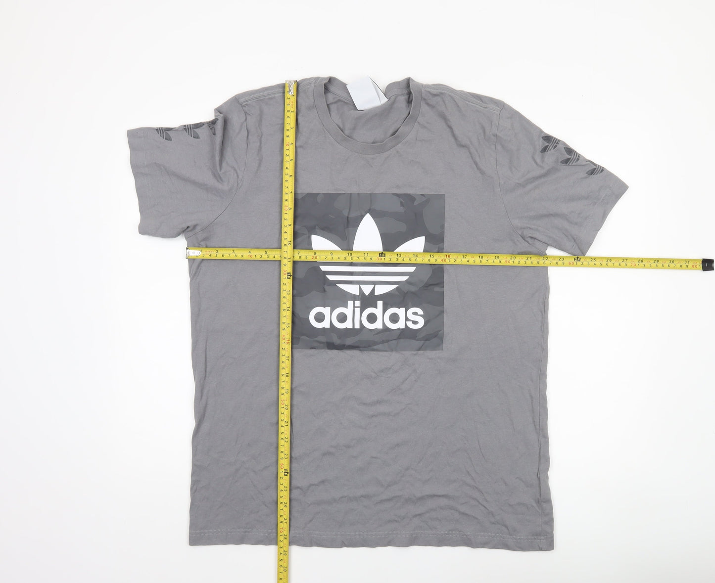 Mens UK Size L adidas Grey  T-Shirt