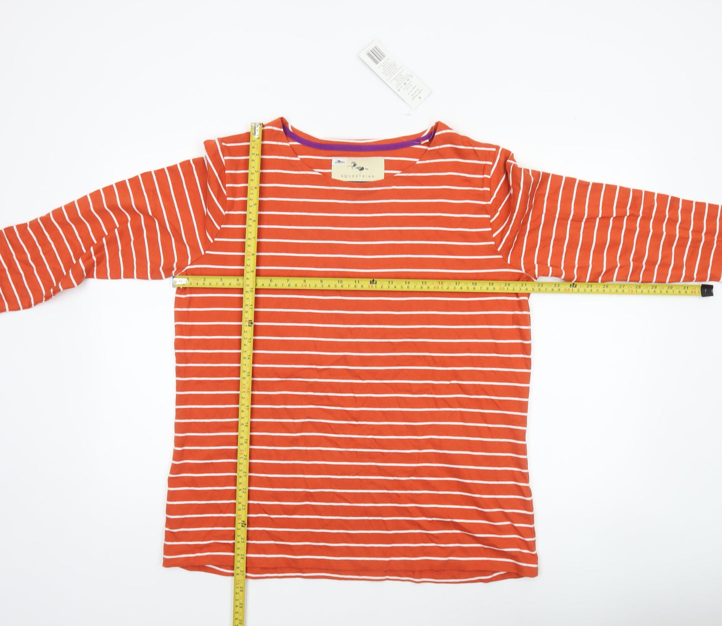 Womens UK Size L Crane Orange Basic T-Shirt