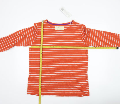 Womens UK Size L Crane Orange Basic T-Shirt