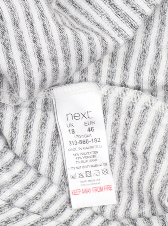 Womens UK Size 18 NEXT Grey Basic T-Shirt